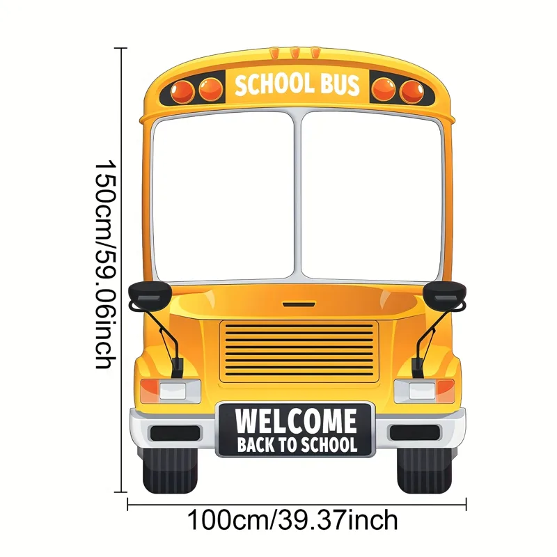 Party Games Bus - 2D flat 1pc back-to-school season photography