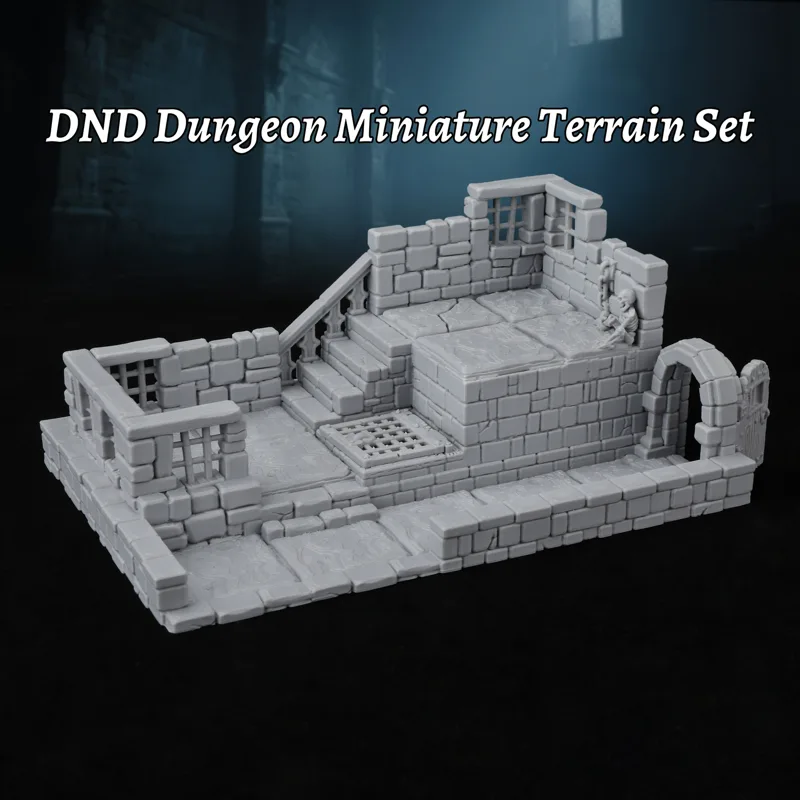 Ladder Toss Set - RPG Dungeon Terrain Miniature Set, High-Detail