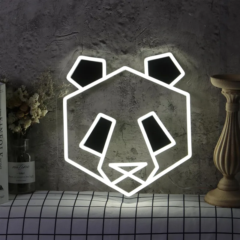 Zoo Party Games - Panda Neon Sign USB Dimmable LED