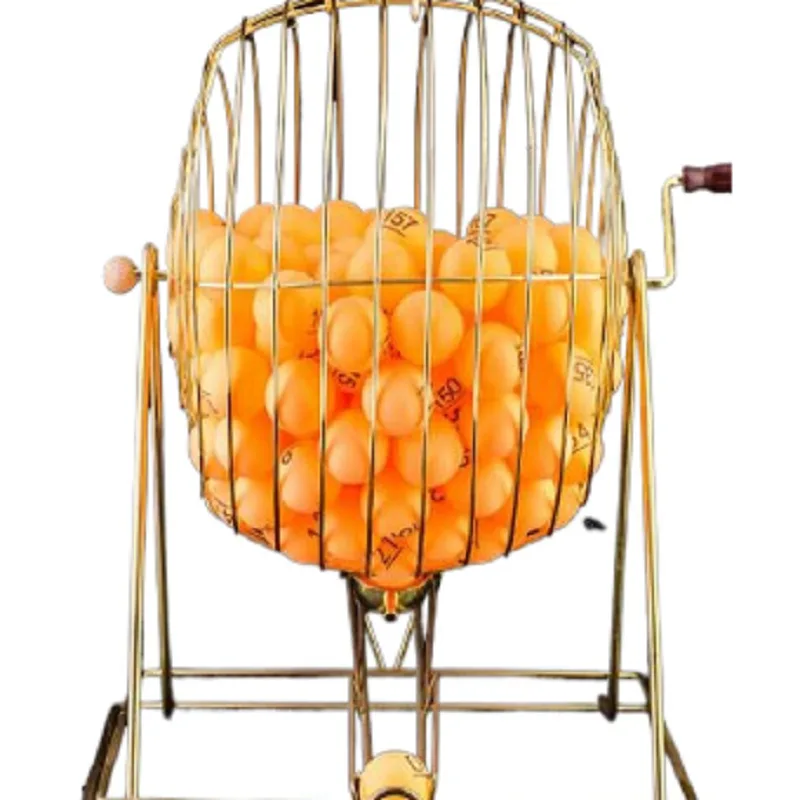 Party Games For Large Groups - Steel Bingo Lottery Machine Game Cage