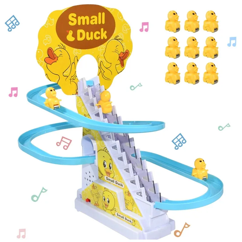 Ladder Toss Set - Automatic Climbing Duck Track Toy Set,