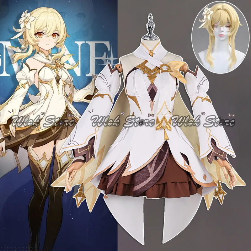 Party Games New - Genshin Impact Traveler Lumine Cosplay Costume