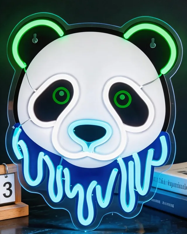 Zoo Party Games - Panda LED Neon Sign USB Neon