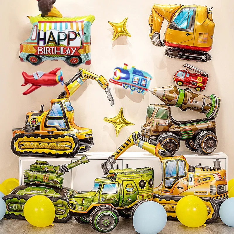 Airplane Car Foil Helium Ballo - огляд і ціна Party Games Bus