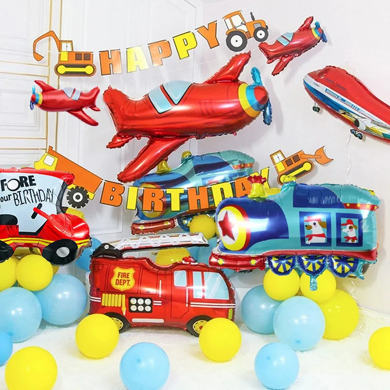 Airplane Car Foil Helium Ballo - огляд і ціна Party Games Bus