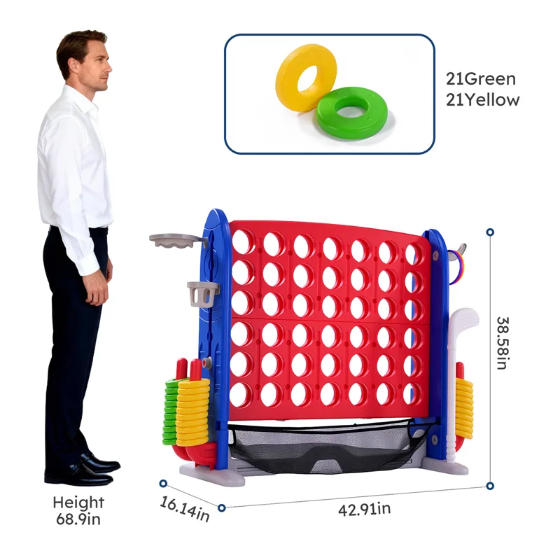 4-in-1 Giant Connect Game Set  - огляд і ціна Giant Connect Four