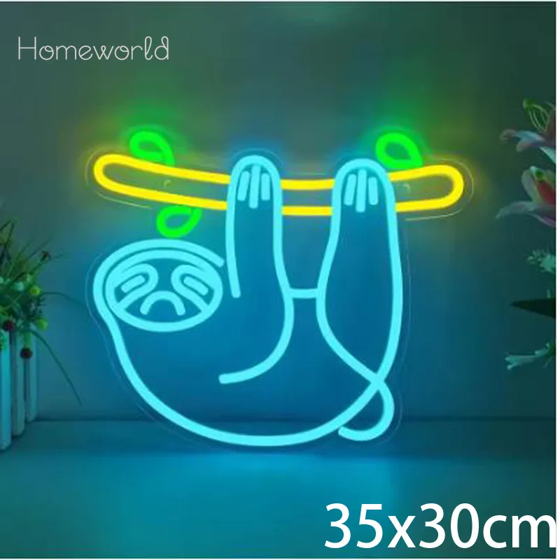 Sloth LED Neon Light sign  USB - огляд і ціна Party Games Switch 1