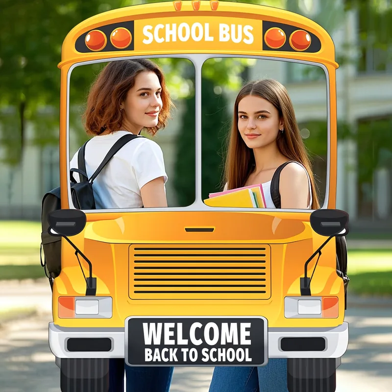 2D flat 1pc back-to-school sea - огляд і ціна Party Games Bus