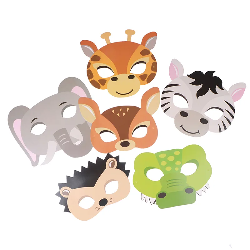 15pcs/set Animal Masks Jungle  - огляд і ціна Zoo Party Games