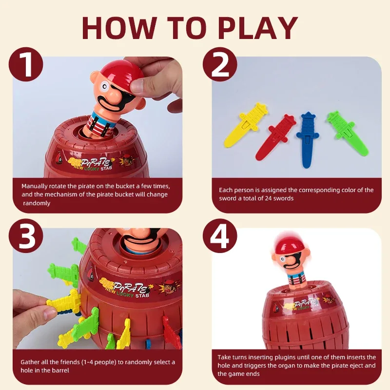 Funny Prank Toy Set Pirate Buc - огляд і ціна Party Games 15 In 1