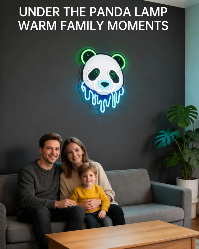 Panda LED Neon Sign USB Neon L - огляд і ціна Zoo Party Games