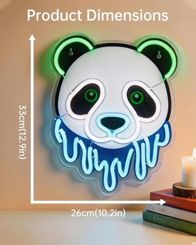 Panda LED Neon Sign USB Neon L - огляд і ціна Zoo Party Games