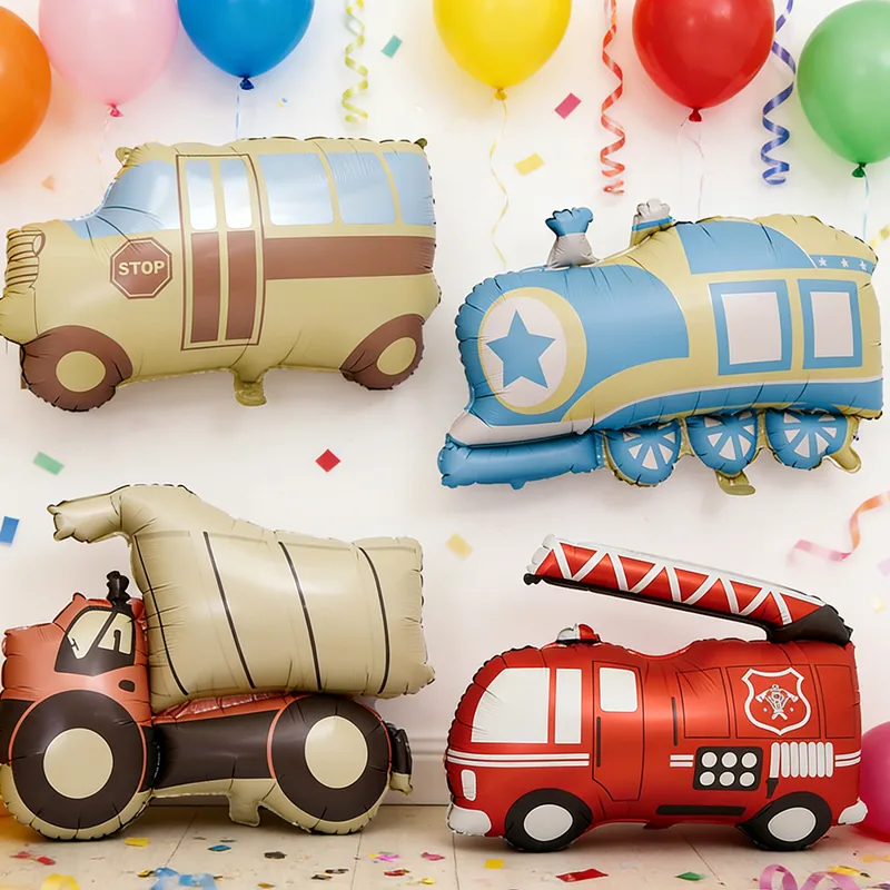 Cartoon Car Balloon, Fire Engi - огляд і ціна Party Games Bus