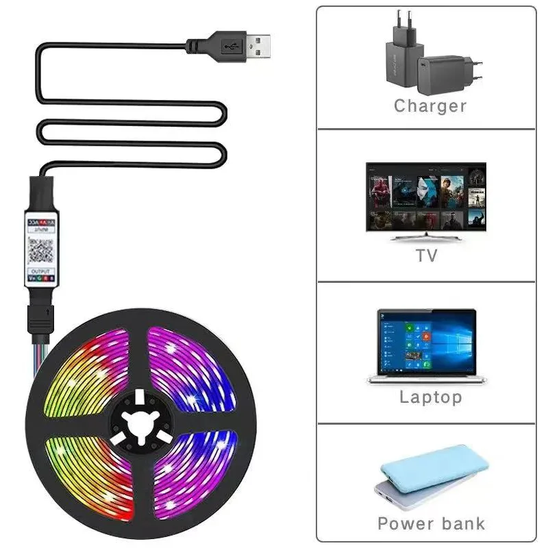 1-5m Smart RGB LED Strip Light - огляд і ціна Party Games Switch 1