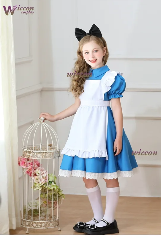 Children Girls Blue Alice in W - огляд і ціна Party Games Alice In Wonderland