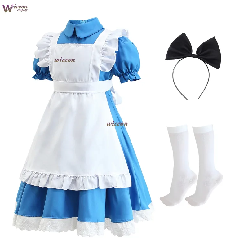 Children Girls Blue Alice in W - огляд і ціна Party Games Alice In Wonderland