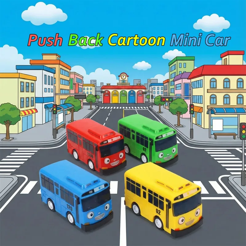 Mini Pull Back Tayo Bus Toy Se - огляд і ціна Party Games Bus
