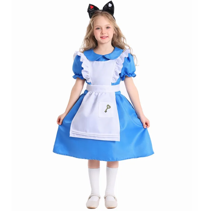 Children Girls Blue Alice Wond - огляд і ціна Party Games Alice In Wonderland